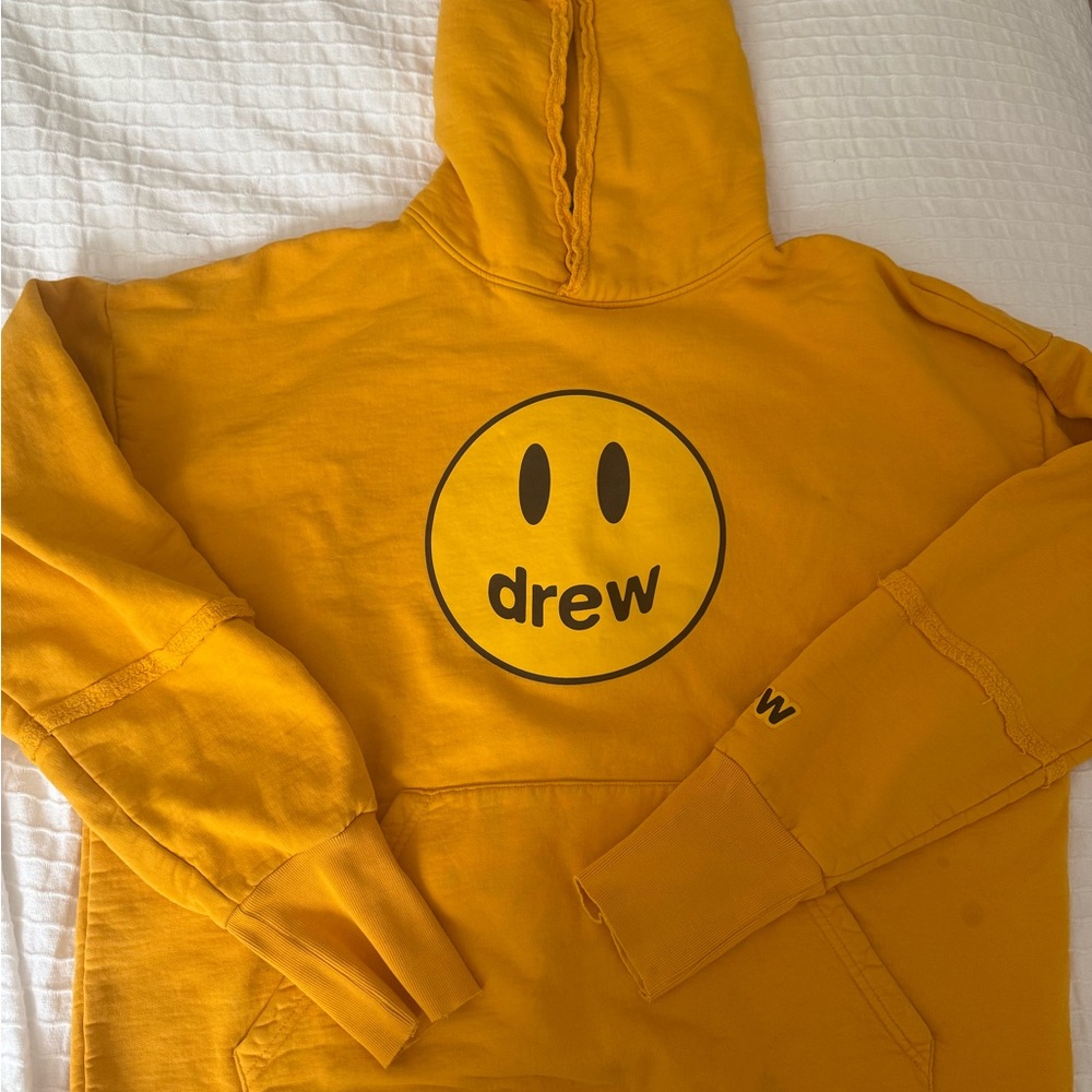 Drew house deconstructed mascot hoodie - yello